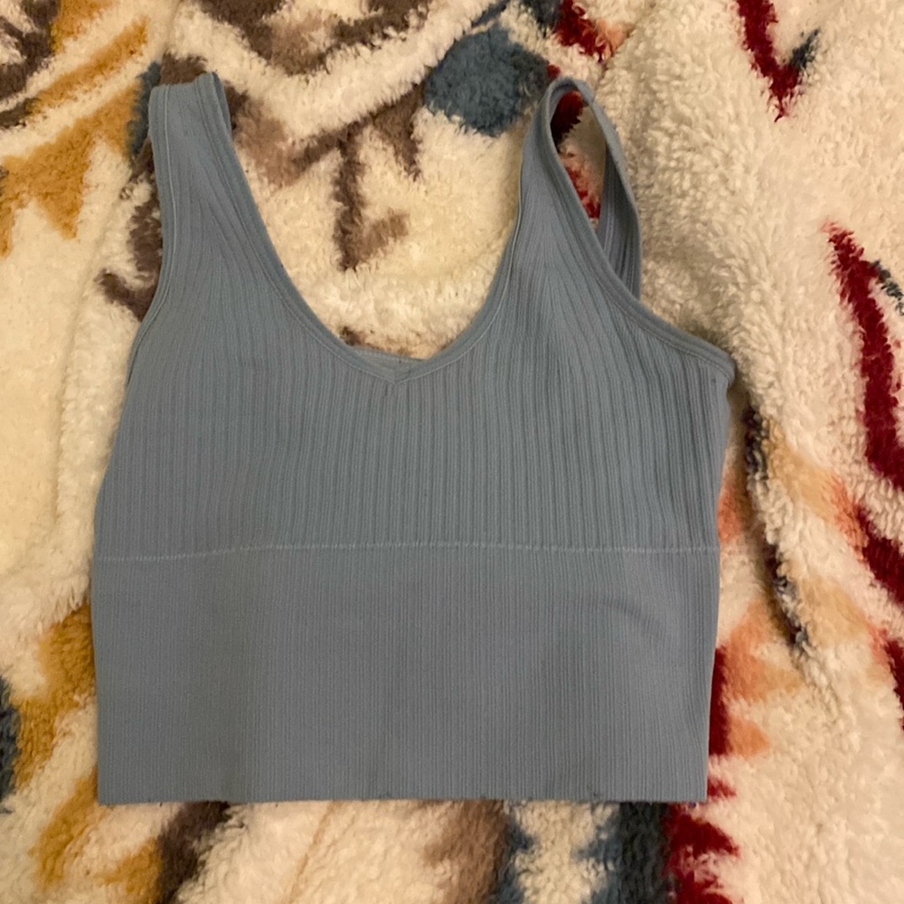 Light Blue Athletic Tank Top